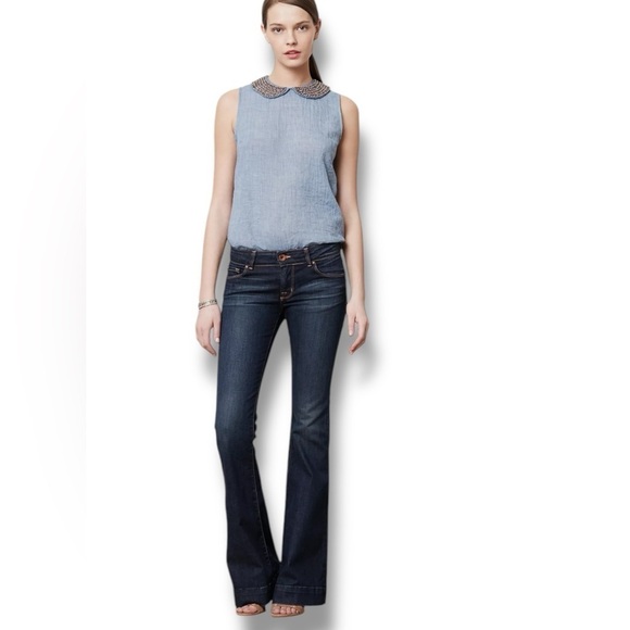 J BRAND Lovestory High Waist Flare Leg Jeans Size 26 Color 70’s Infl…Grunge - Picture 13 of 14